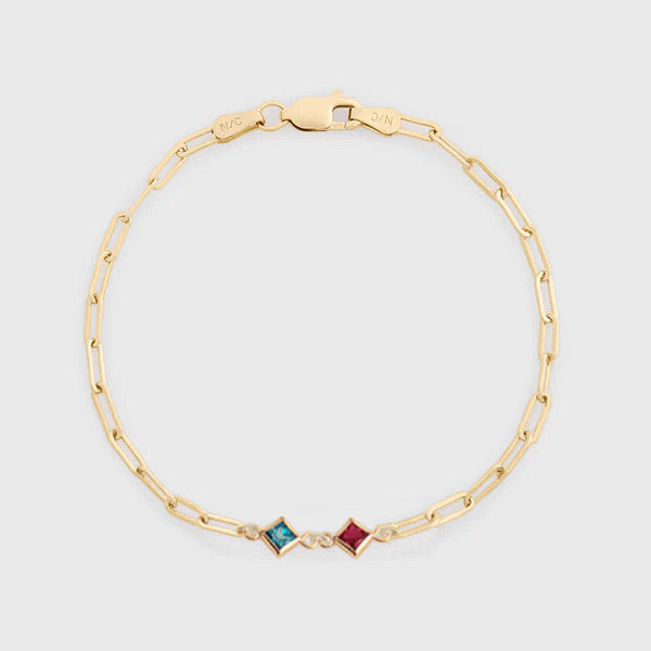 custom birthstone bracelet