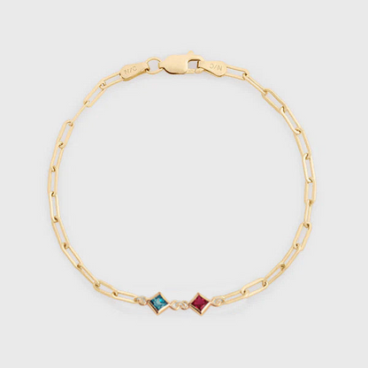 custom birthstone bracelet