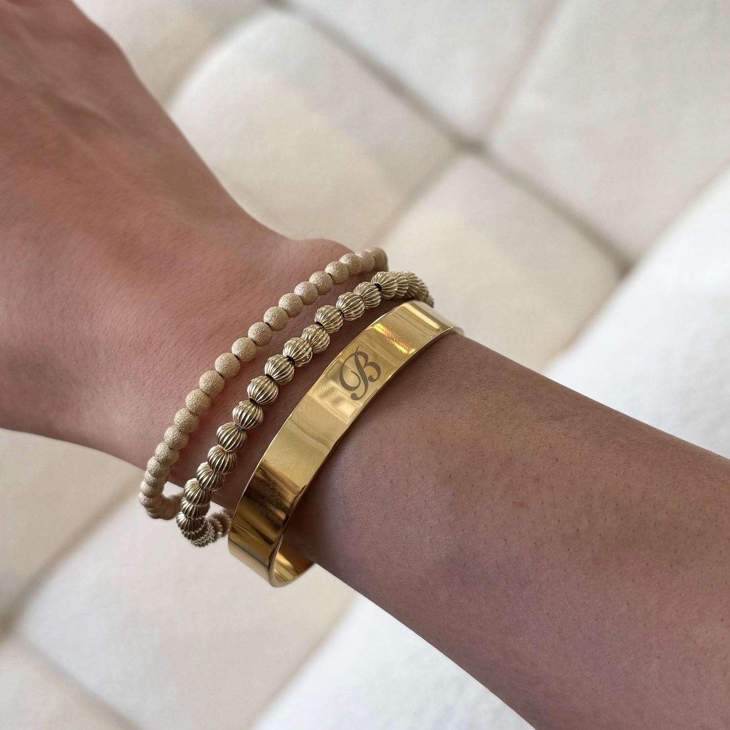 the signature initial cuff