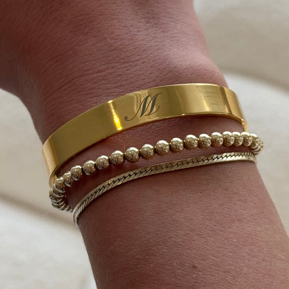 the signature initial cuff