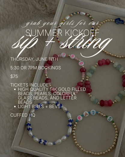 sip + string: bracelets 6/11