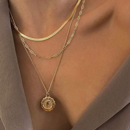 goddess initial necklace