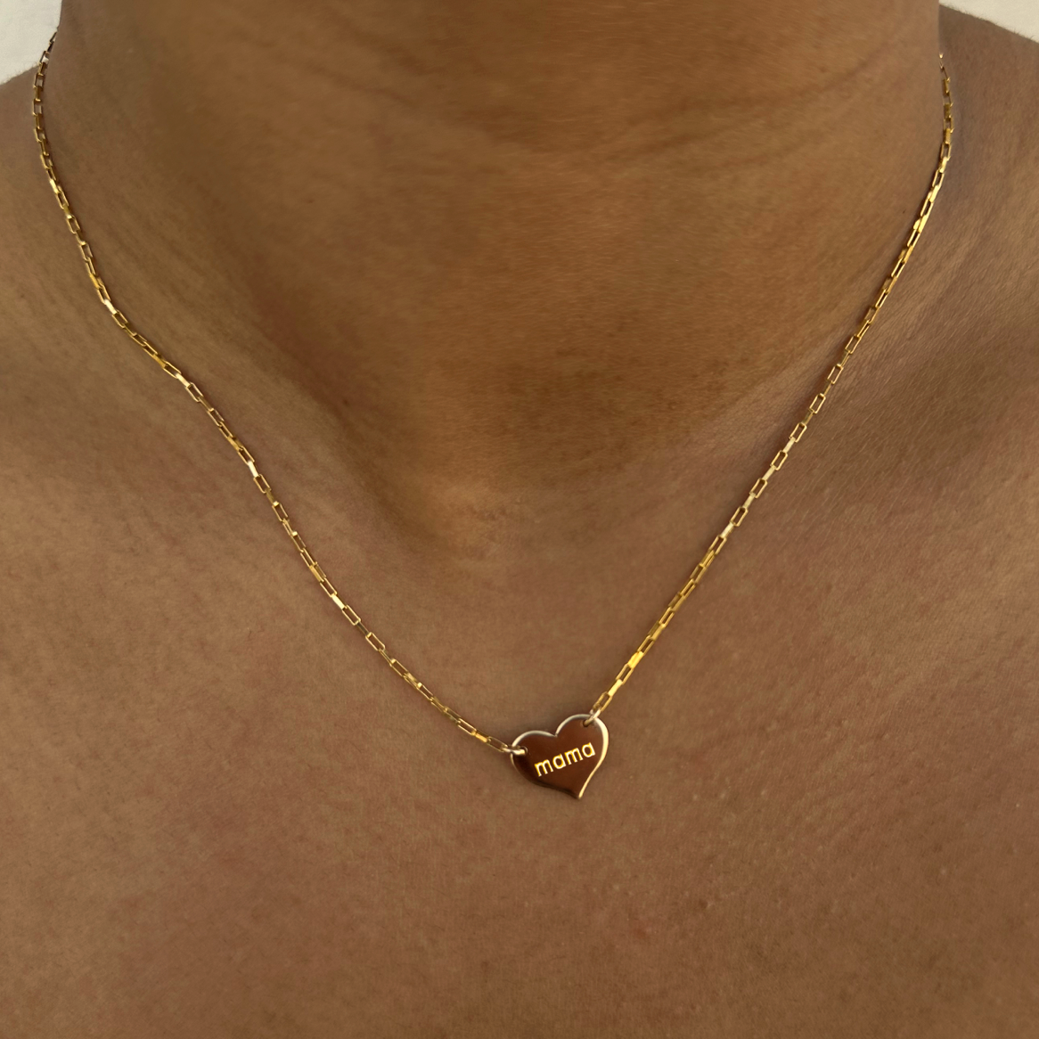 mama heart necklace