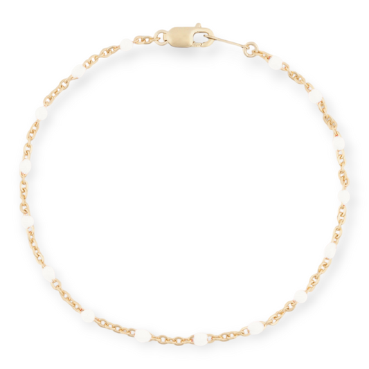 white daisy bracelet