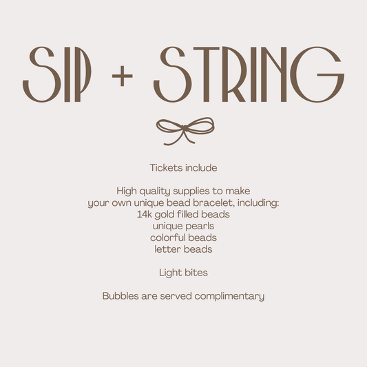 sip + string ticket 3/12