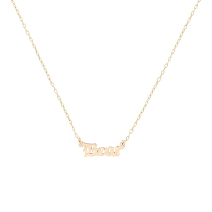 10k/14k nameplate necklace