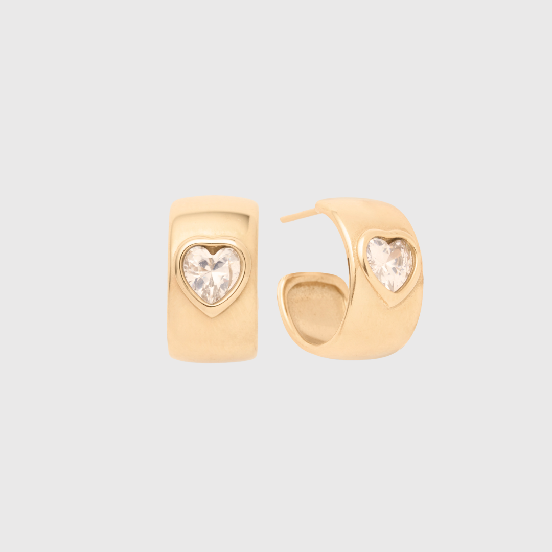 olivia heart earrings