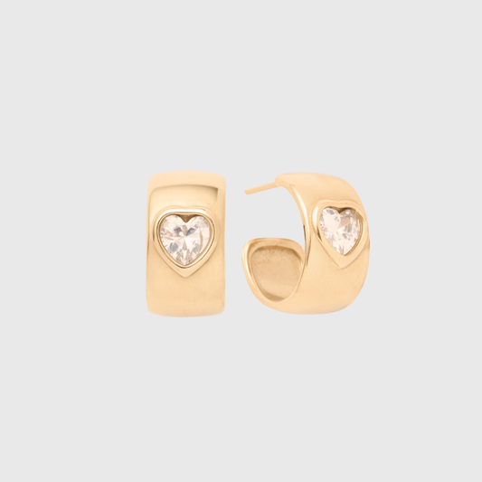 olivia heart earrings