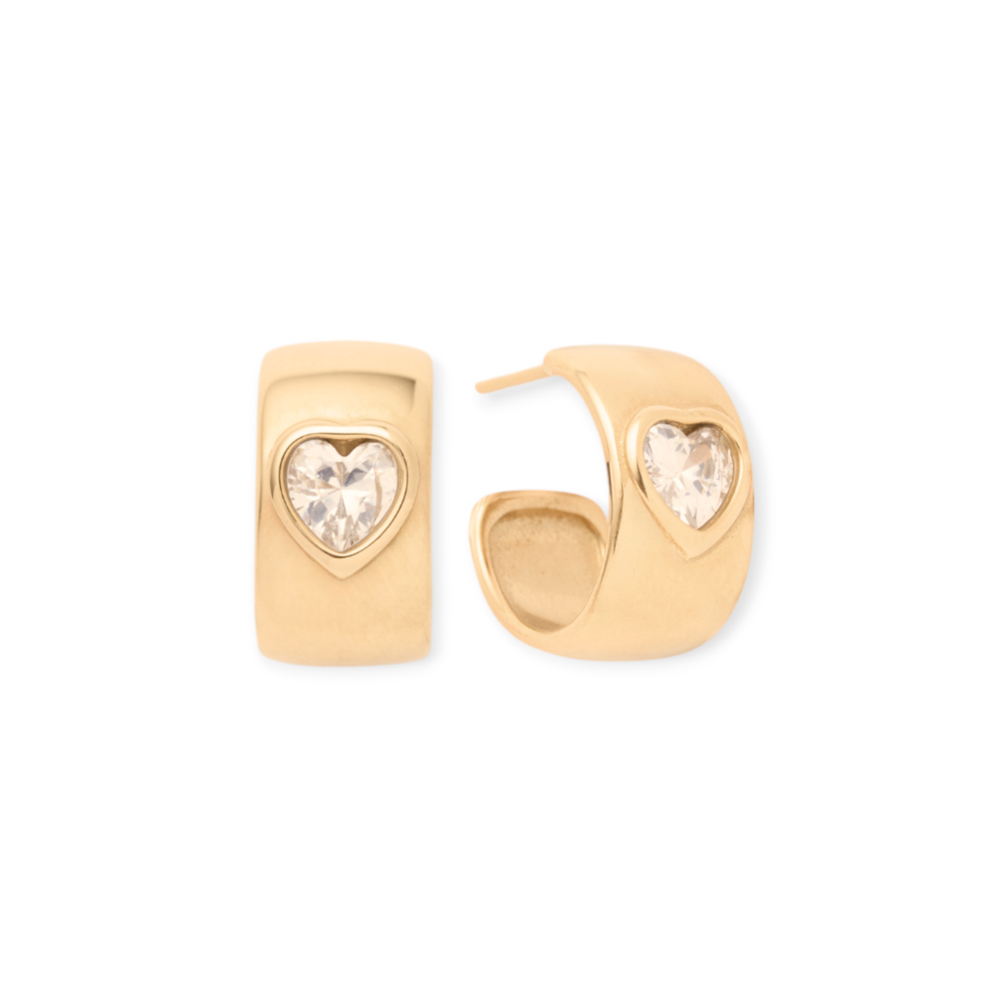 olivia heart earrings
