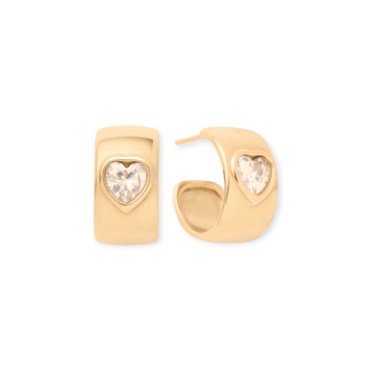 olivia heart earrings