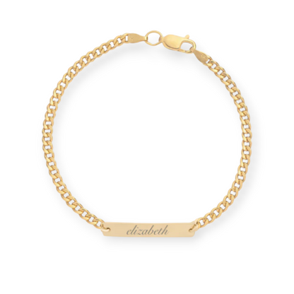 custom nameplate gabi curb bracelet