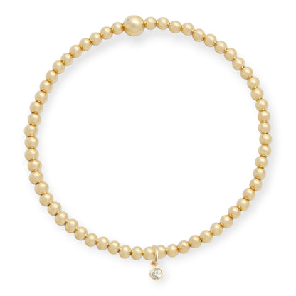 bracelet junon avec pierre de naissance (3 mm)