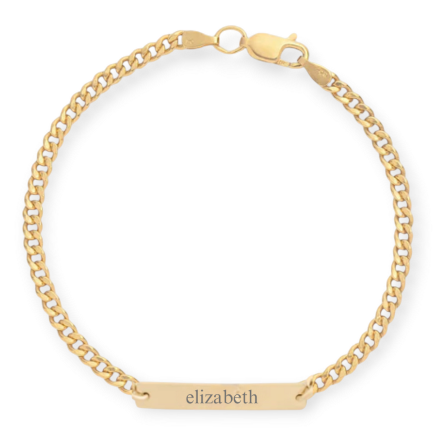 custom nameplate gabi curb bracelet