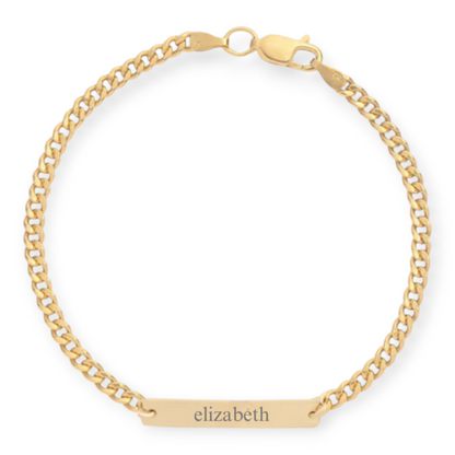 custom nameplate gabi curb bracelet