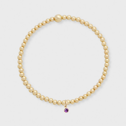 birthstone juno bracelet (3mm)