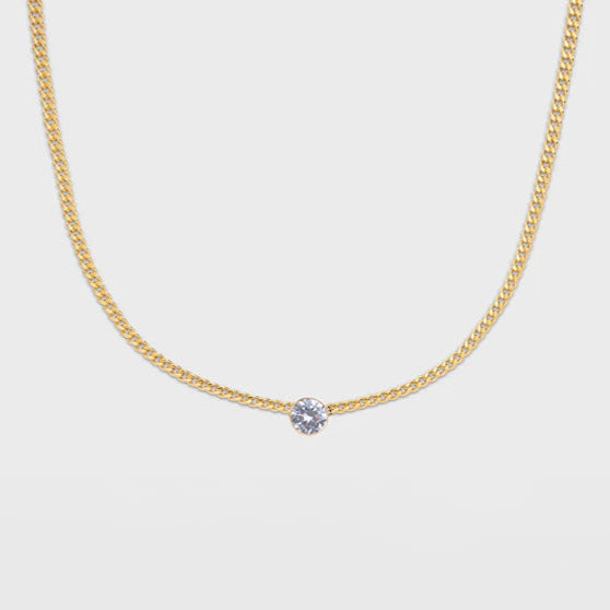 gabi bezel necklace