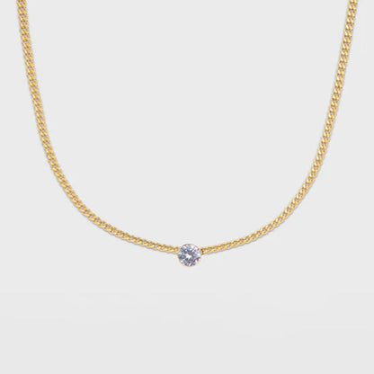 gabi bezel necklace