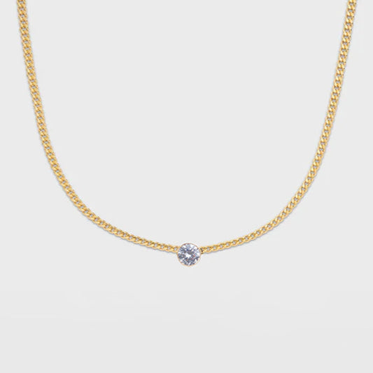 gabi bezel necklace