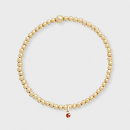 birthstone juno bracelet (3mm)