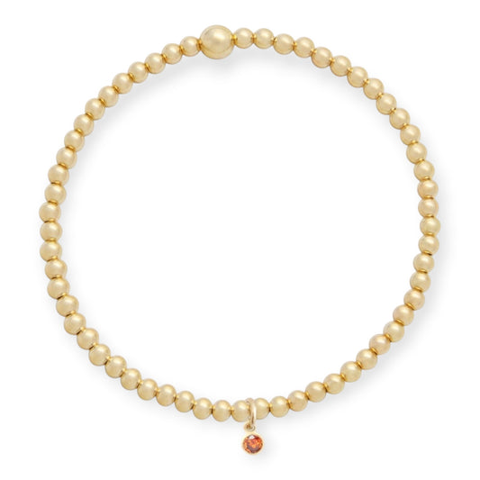 birthstone juno bracelet (3mm)