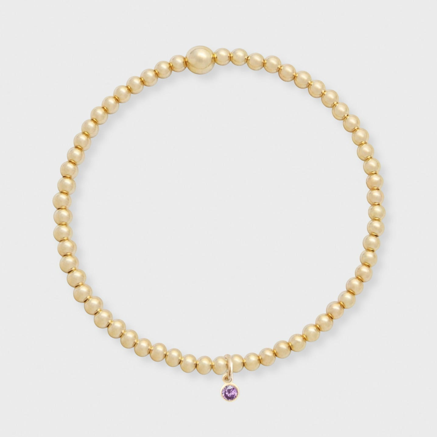 birthstone juno bracelet (3mm)