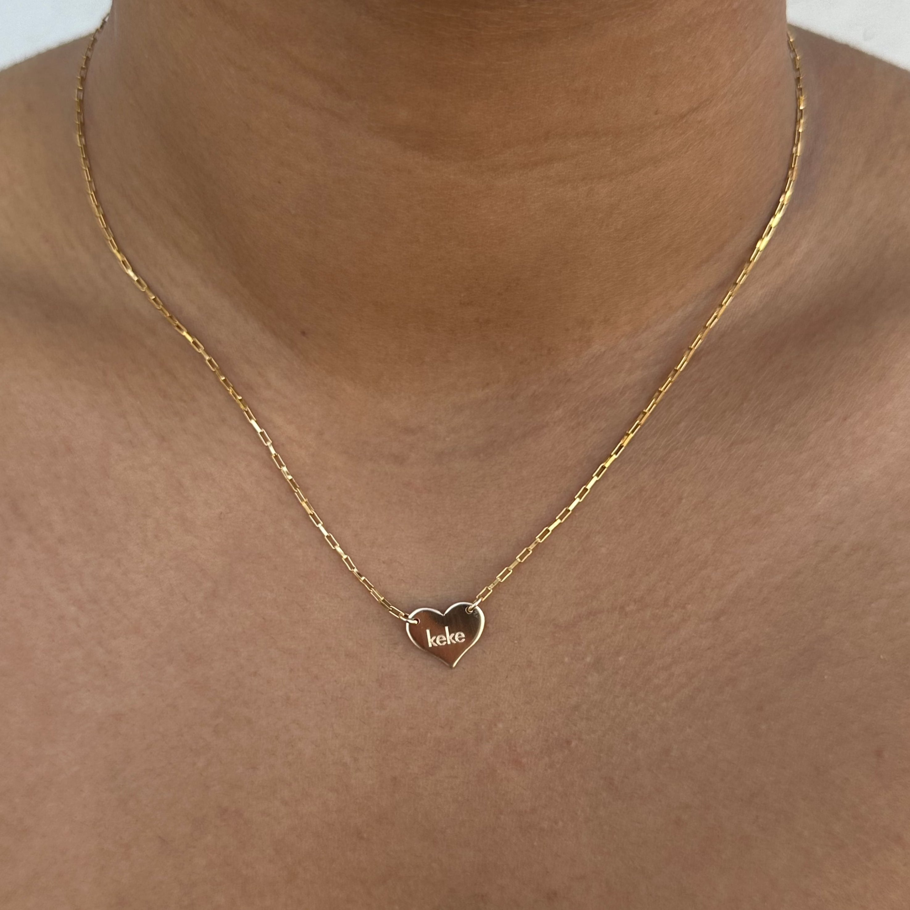 custom heart necklace