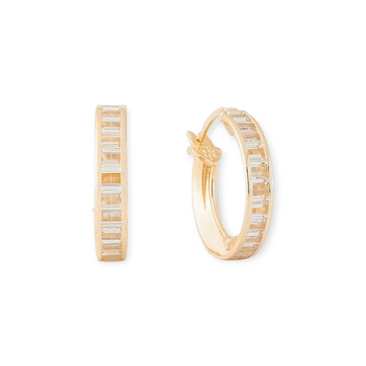 14k kenni baguette hoops