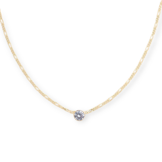 gothic bezel necklace