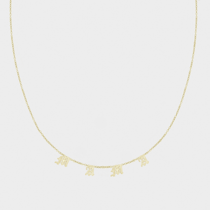 14k mama necklace