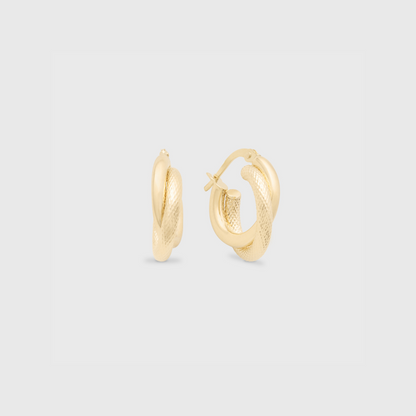 14k jessica gold hoops