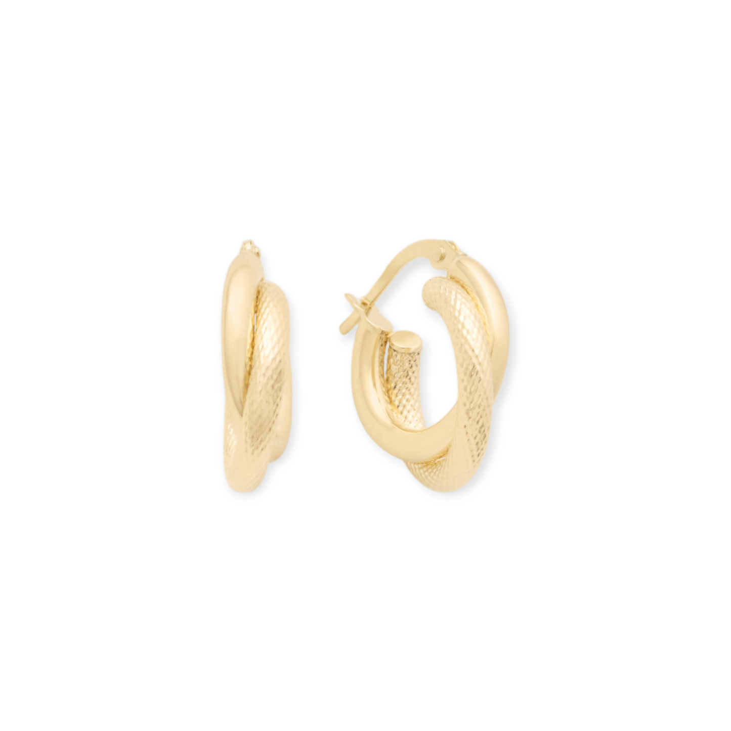 14k jessica gold hoops