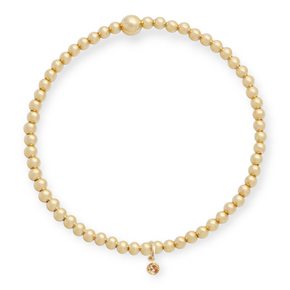 birthstone juno bracelet (3mm)