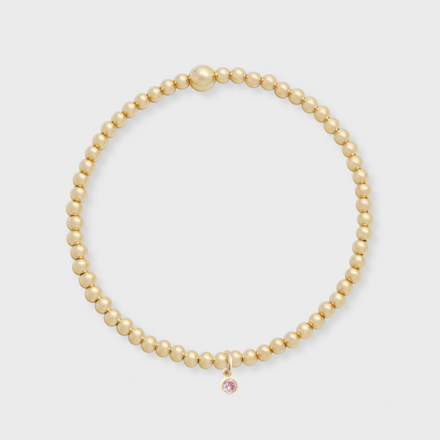 birthstone juno bracelet (3mm)