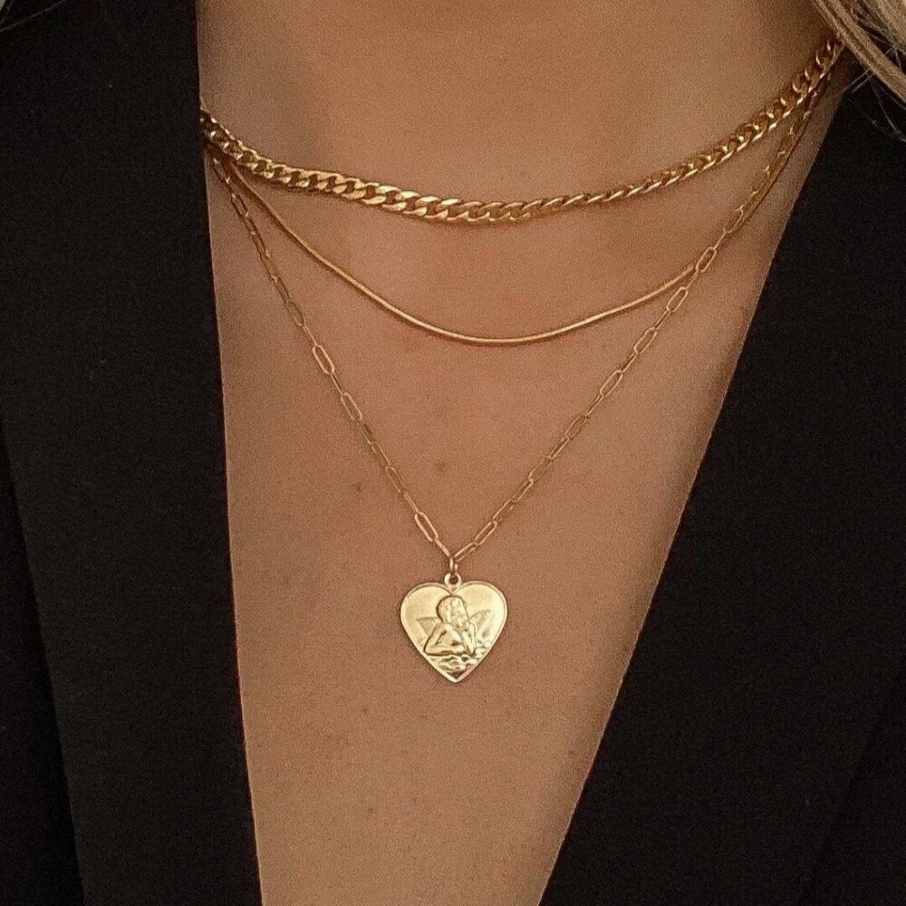 cherub necklace