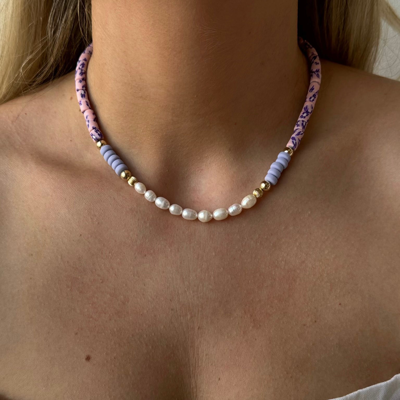 floral pearl necklace