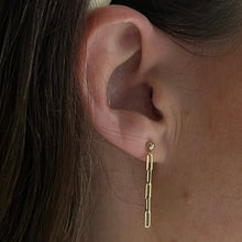 Load image into Gallery viewer, 14k paperclip earrings
