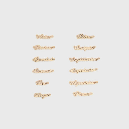 Halskette mit Sternzeichen-Namensschild