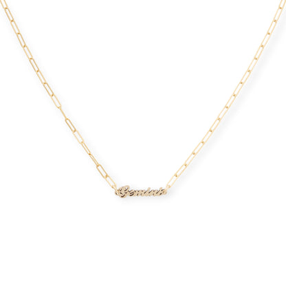 Halskette mit Sternzeichen-Namensschild