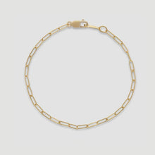 Load image into Gallery viewer, 14k paperclip bracelet
