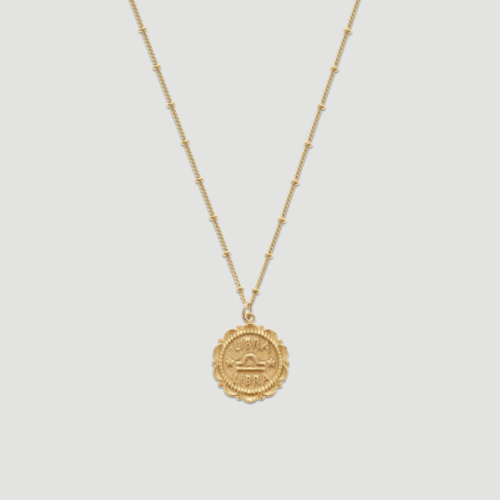 zodiac coin necklace