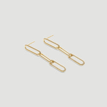 Load image into Gallery viewer, chunky paperclip earrings
