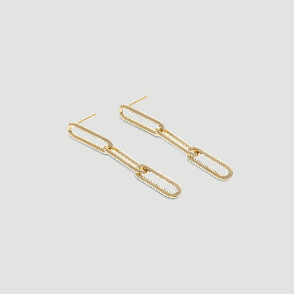 chunky paperclip earrings