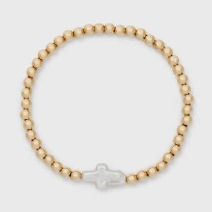 bracelet croix junon (4mm)