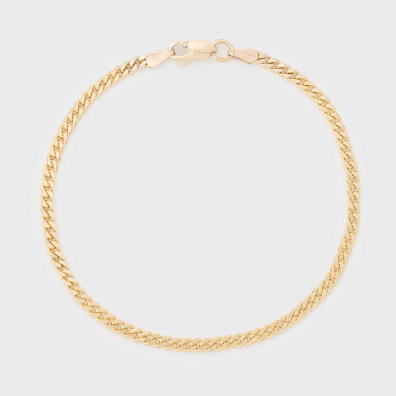 Bracelet chaîne classique 14 carats