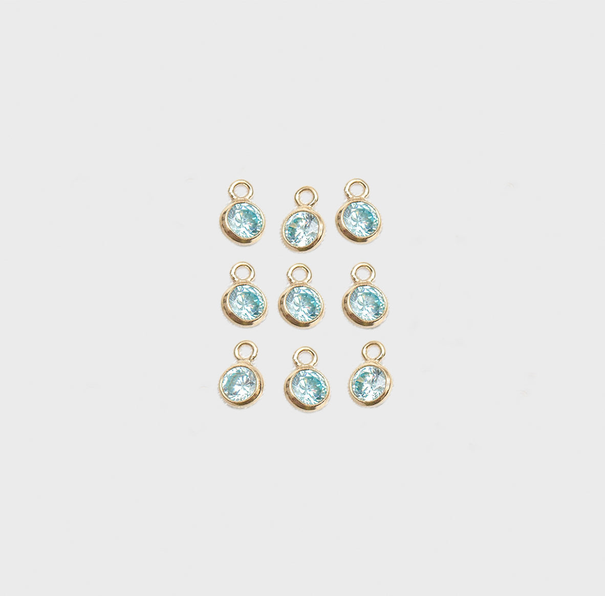 14k march birthstone