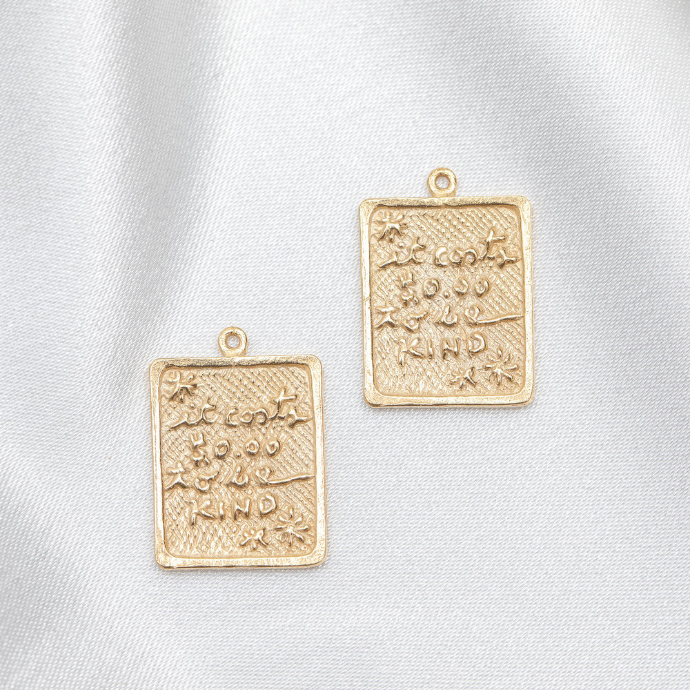 gold 'it costs $0.00 to be kind' pendant