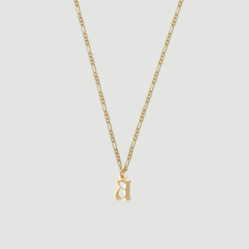 old english initial necklace 2.0
