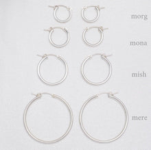 Load image into Gallery viewer, mona hoops (2mm x 15mm)
