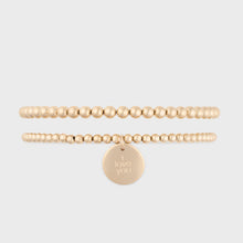 Load image into Gallery viewer, i love you juno bracelet double stack (3+4mm)
