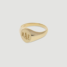 Load image into Gallery viewer, 14k monogram signet ring
